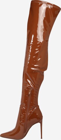 STEVE MADDEN Over the Knee Boots 'Vava' in Brown