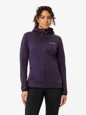 VAUDE Functionele fleece jas 'Valsorda' in Lila: voorkant
