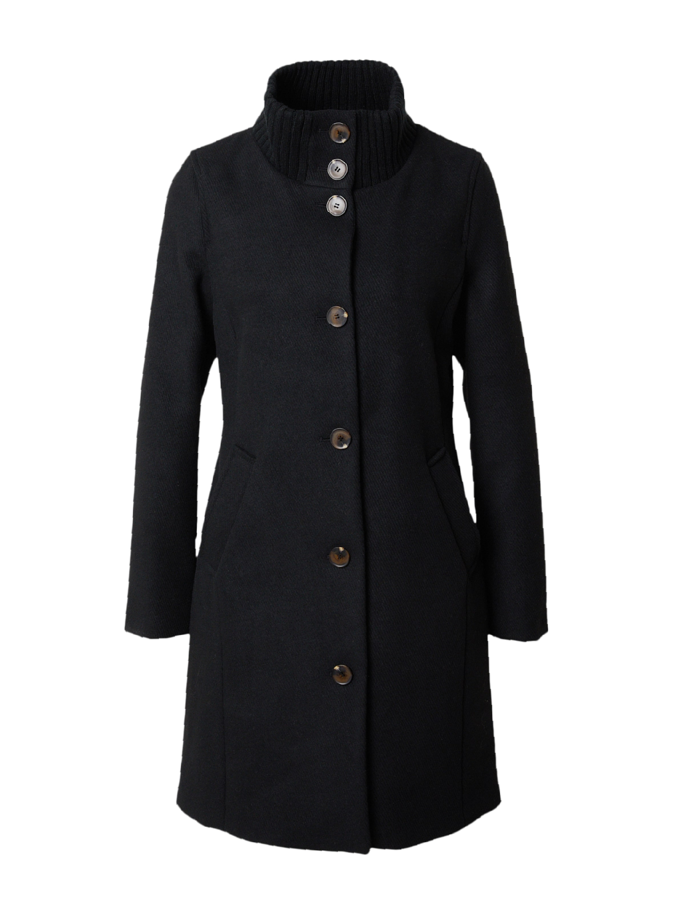 s.Oliver Tussenmantel in Zwart: voorkant