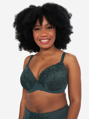 SugarShape T-shirt Bra 'Vienna' in Green: front