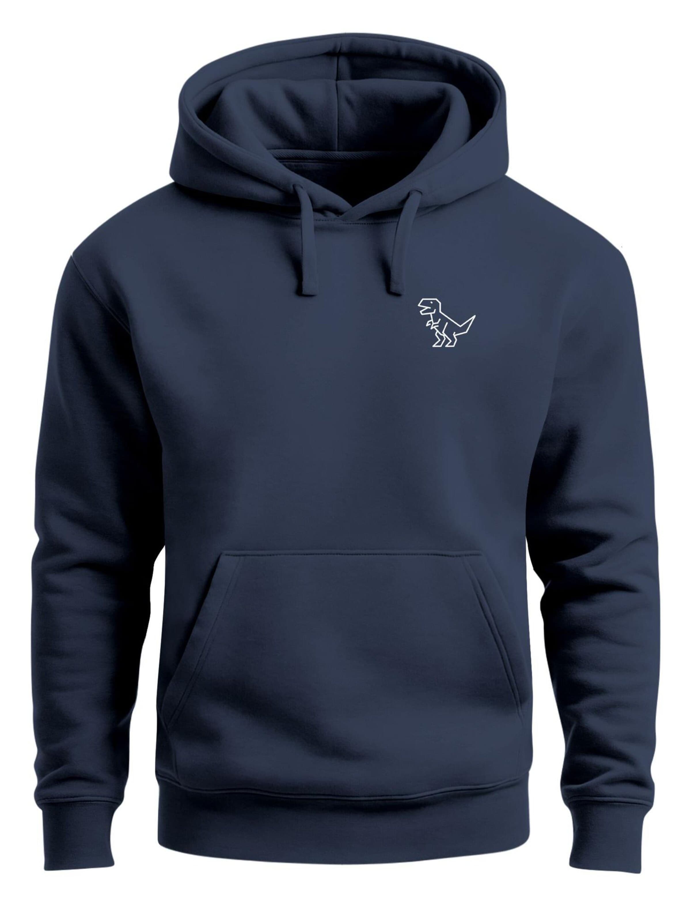 Neverless Sweatshirt 'Polygon T-Rex'‌‌‌‌‌‌‌ in Blau: Vorderseite