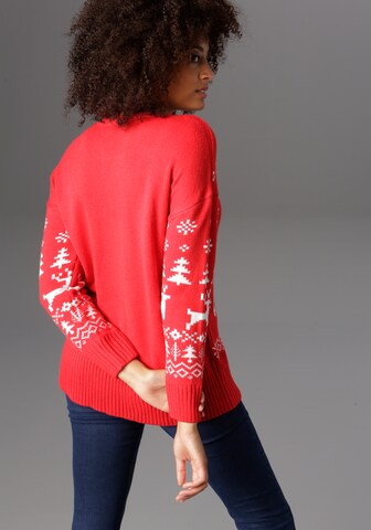 Aniston CASUAL Pullover in Rot