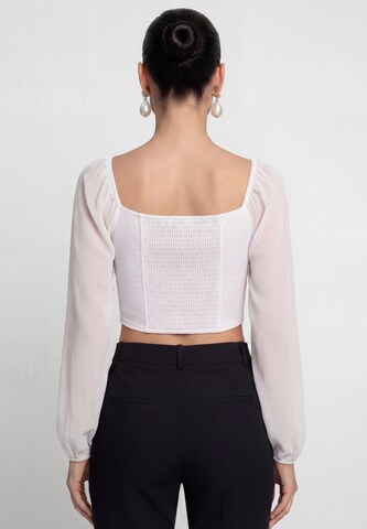 Chemisier faina en blanc