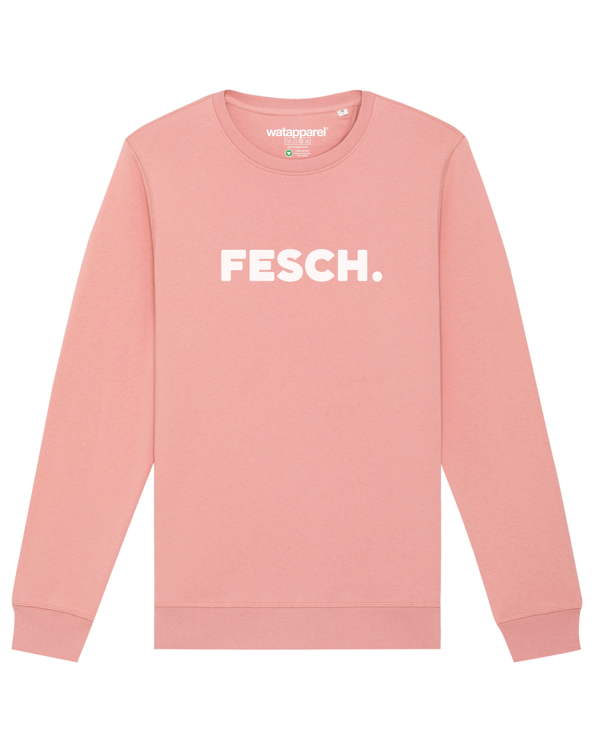 Felpa ' Fesch ' di Watapparel in rosa: frontale