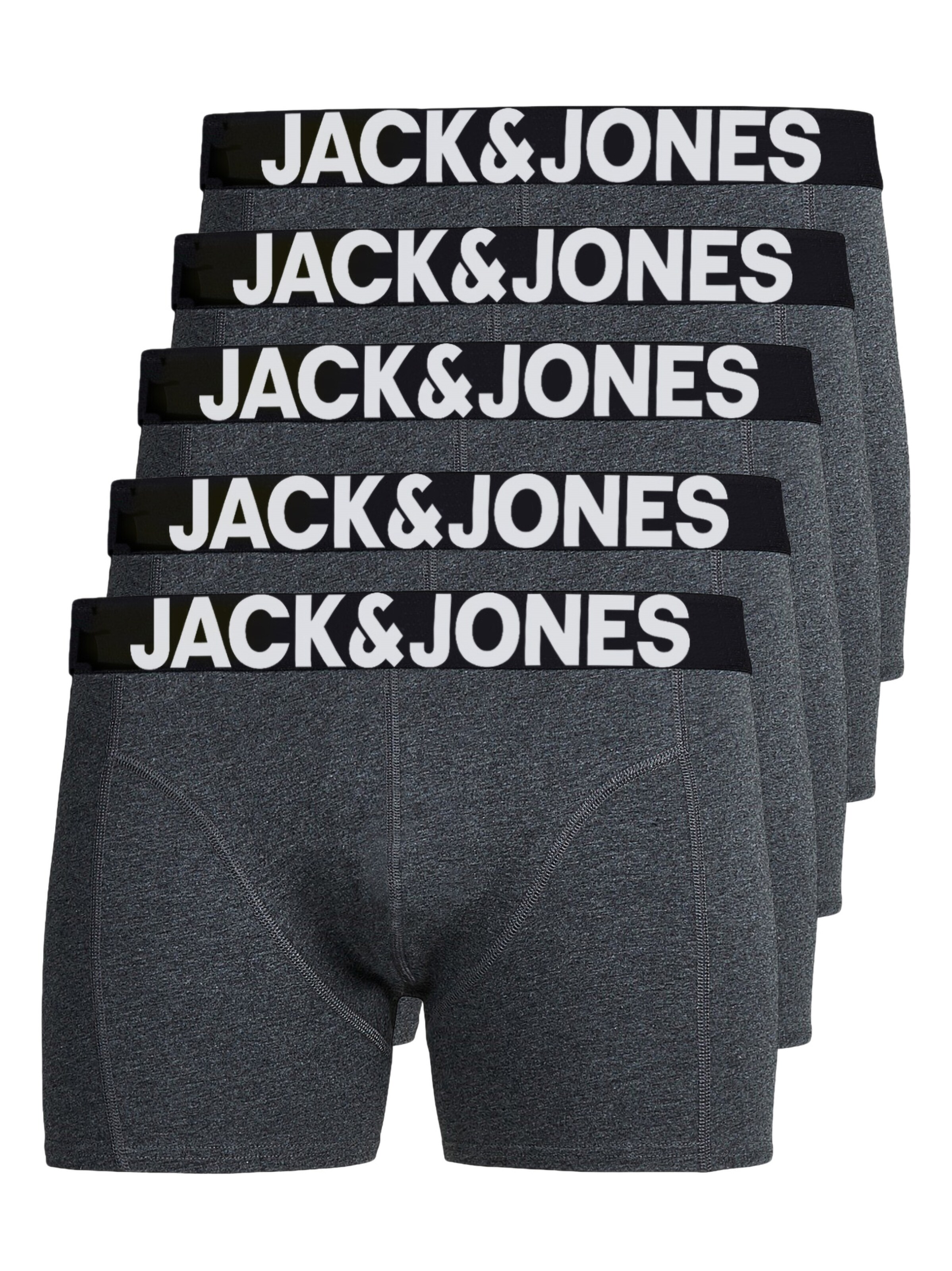 JACK & JONES Boxer shorts 'JJSolid' in Grey: front