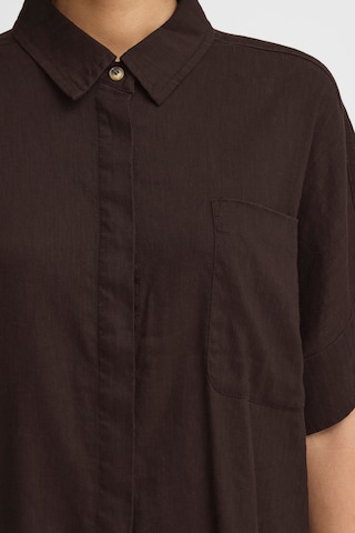 Pulz Bluse 'PZLUCA' i brun