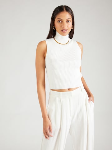 DRYKORN Knitted Top 'LOTI' in White: front