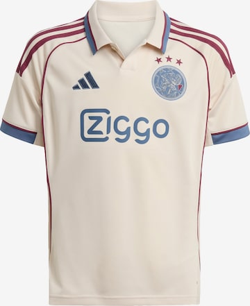 ADIDAS PERFORMANCE - Camiseta funcional 'Ajax 25/26' en beige: frente