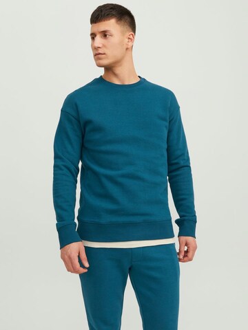 JACK & JONES Sweatshirt 'Star' in Blauw: voorkant