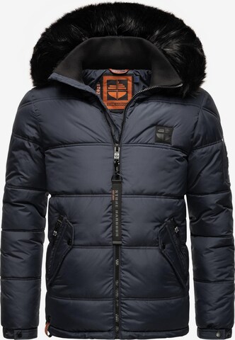 STONE HARBOUR Winter Jacket 'Zarlaan' in Blue: front