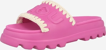 MOU - Sapato aberto em rosa: frente