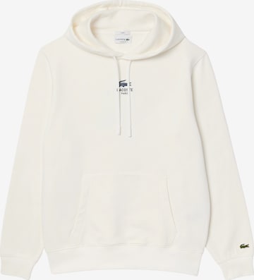 Felpa di LACOSTE in bianco: frontale