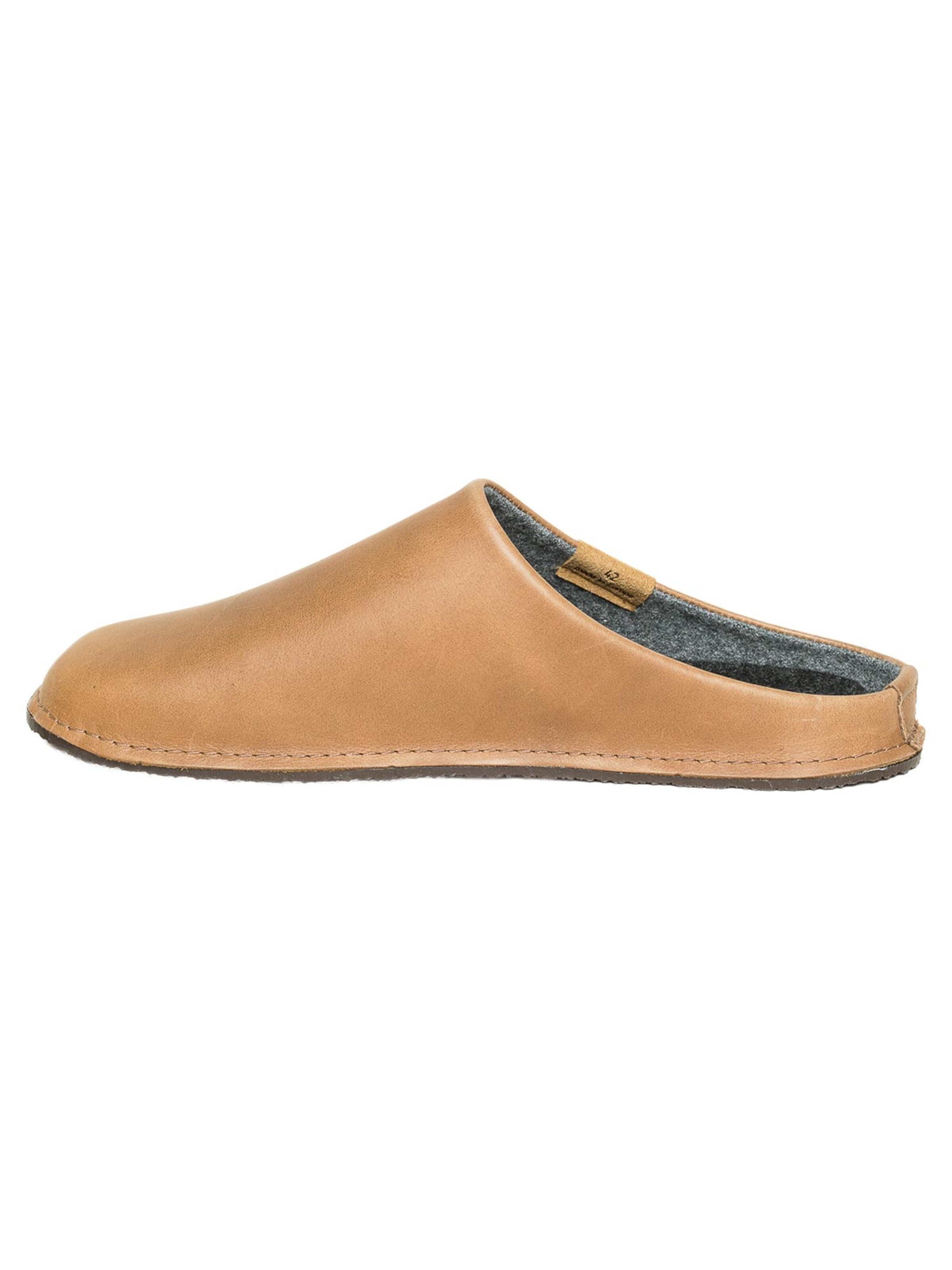 Gottstein Slippers 'Leather Loafer' in Beige