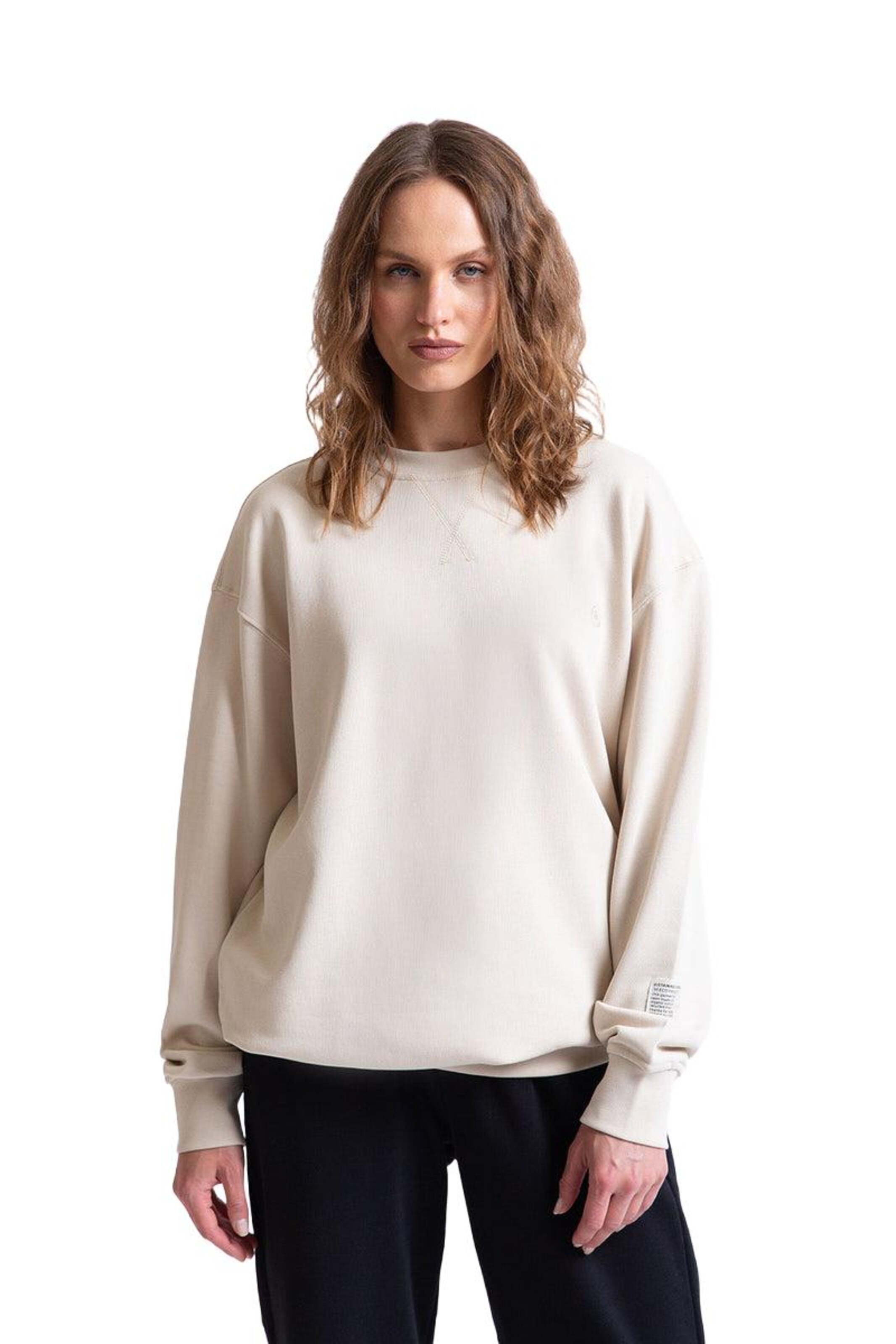 UNIQVIBE Sweatshirt in Beige: Vorderseite