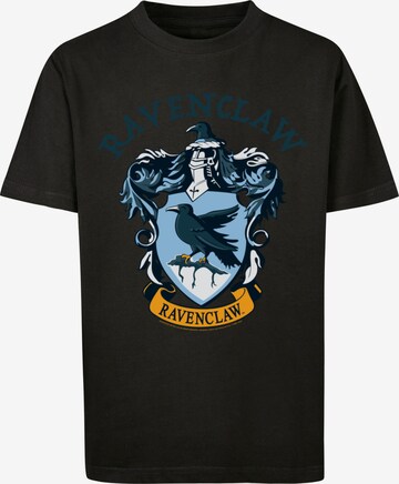 F4NT4STIC Shirt 'Harry Potter Ravenclaw Crest' in Zwart: voorkant