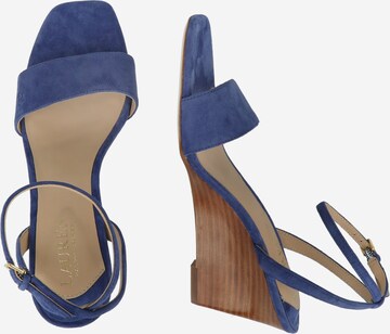 Lauren Ralph Lauren Sandalen met riem 'KATHERINE' in Blauw