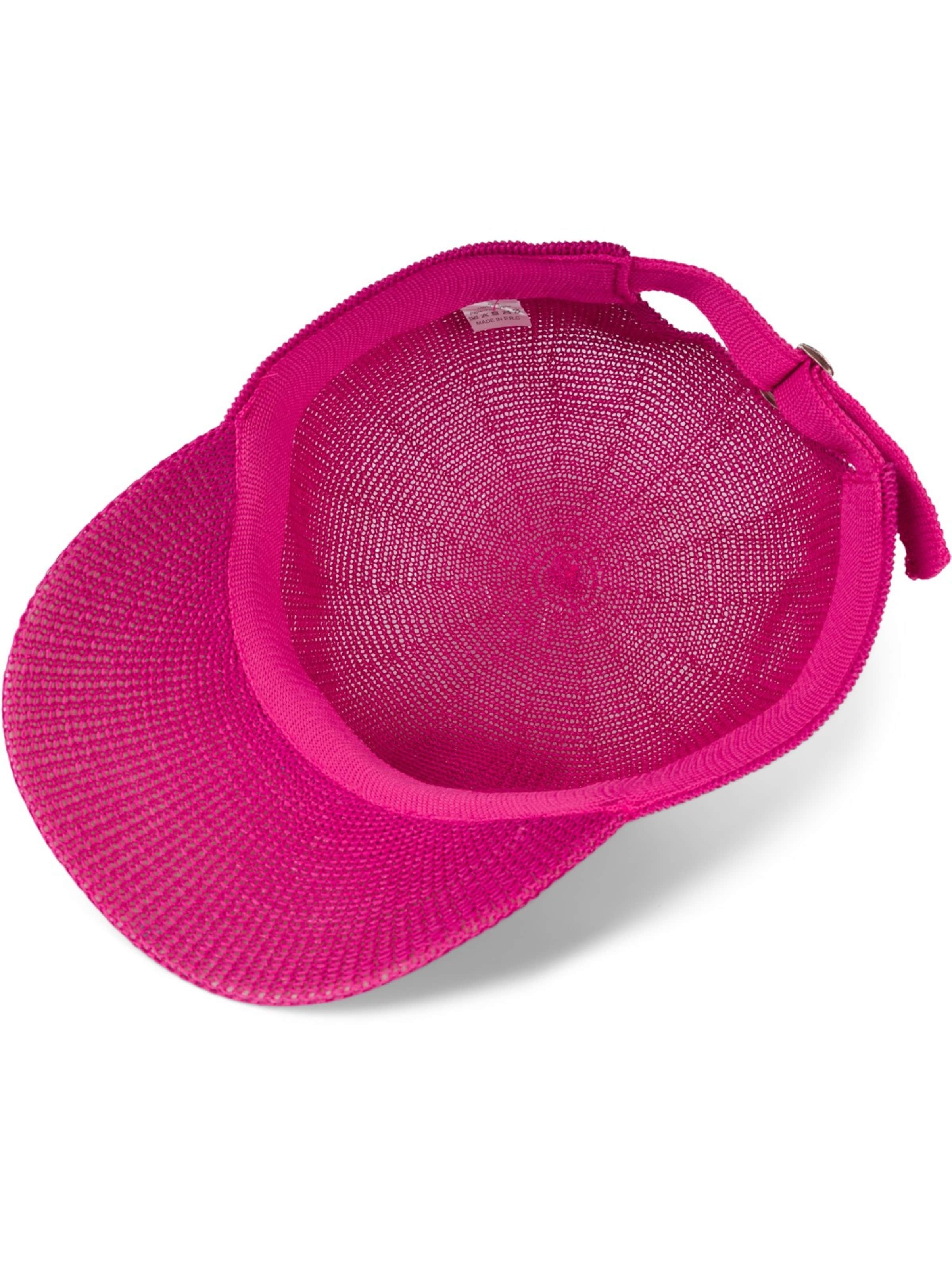 styleBREAKER Cap 'Papierstroh Baseball Cap'‌ in Pink