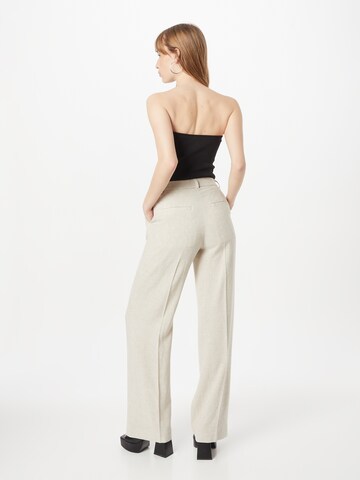 WEEKDAY Regular Trousers with creases 'Cyrus' in Beige