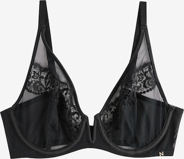 NextTrokutasti Grudnjak - crna boja: prednji dio