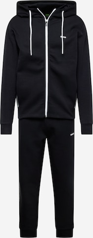 BOSS Green Sweatsuit in Black: front