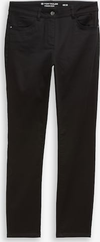 Slimfit Pantaloni 'Edda' di TOM TAILOR in nero: frontale