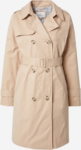 Manteau mi-saison s.Oliver en beige : devant