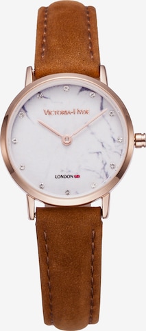 Victoria Hyde Analoginen kello 'Marble' värissä ruskea: etupuoli