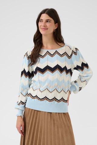 Cream Sweater 'CRNetes' in Blue: front