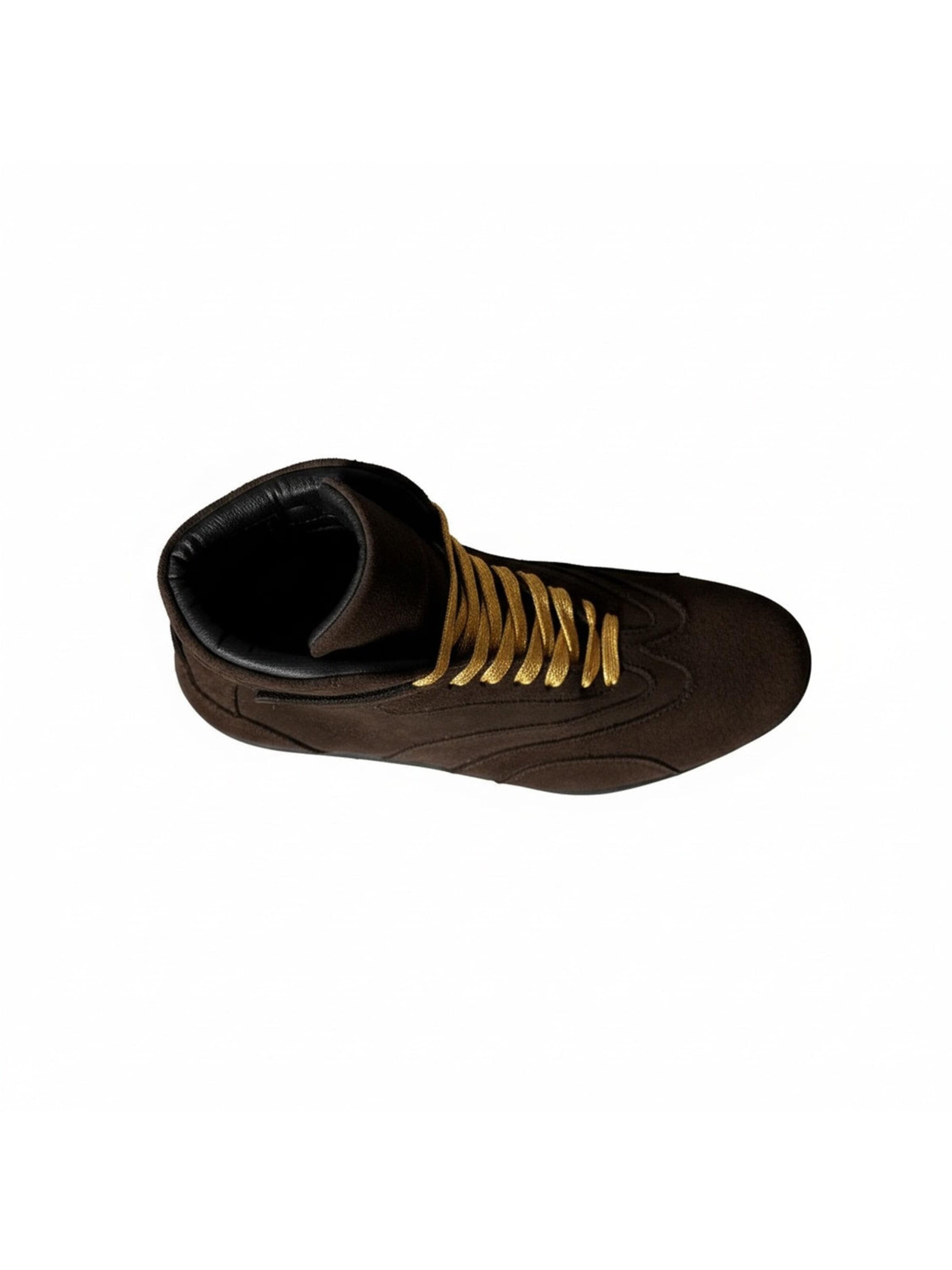 Yoxeone Sneakers hoog 'Pat Moss Boots' in Bruin