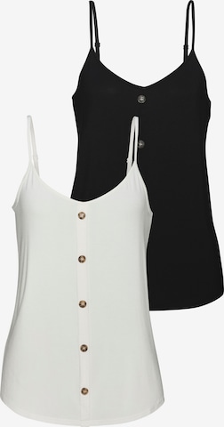 juoda LASCANA Palaidinė be rankovių: priekis