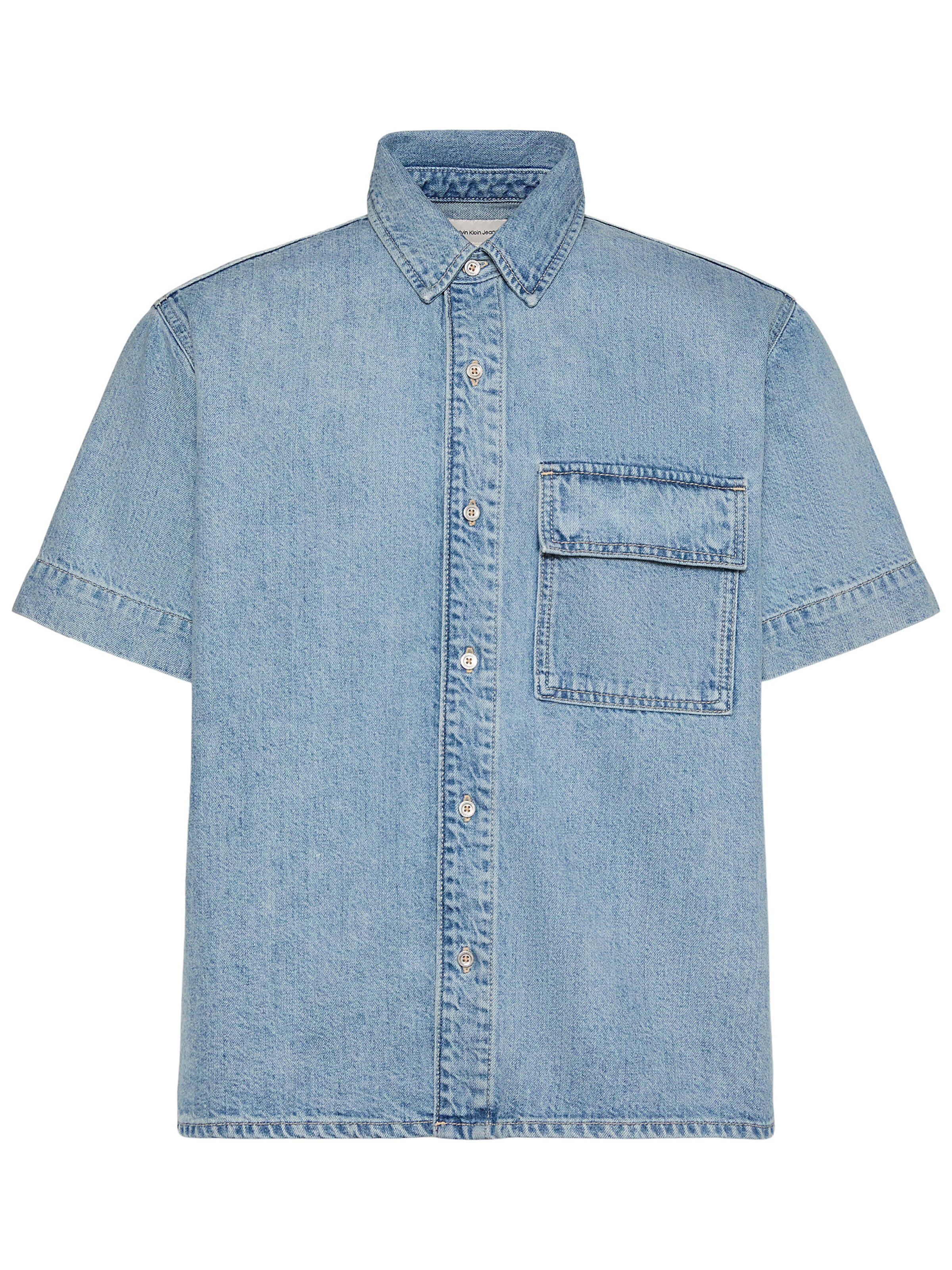Calvin Klein Jeans Regular Fit Hemd in Blau: Vorderseite