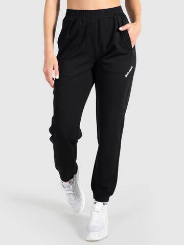 Smilodox Tapered Workout Pants 'Althea' in Black: front