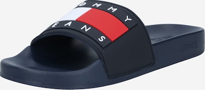 Tommy Jeans Ādas čības kamuflāžas / sarkans / balts, Preces skats