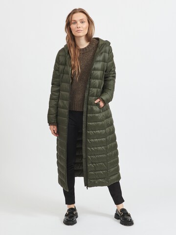 VILA Winter Coat 'Manya' in Green: front