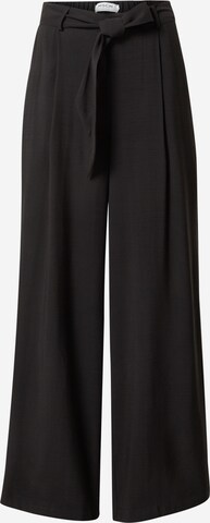 MSCH COPENHAGEN Zvonové kalhoty Kalhoty se sklady v pase 'Dilvera' – černá: přední strana