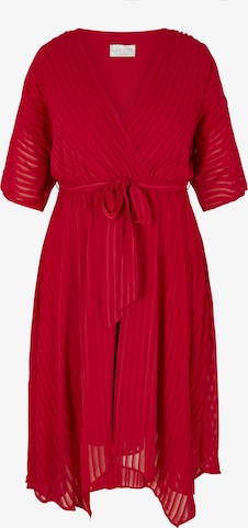 Robe de cocktail Apricot en rouge : devant