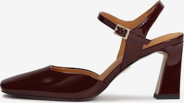 Kazar - Sapatos de salto 'Maroon ' em vermelho: frente