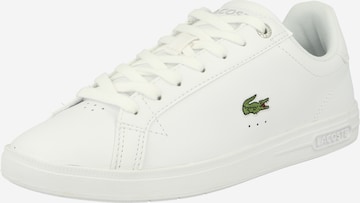 Sneaker low 'Graduate' de la LACOSTE pe alb: față