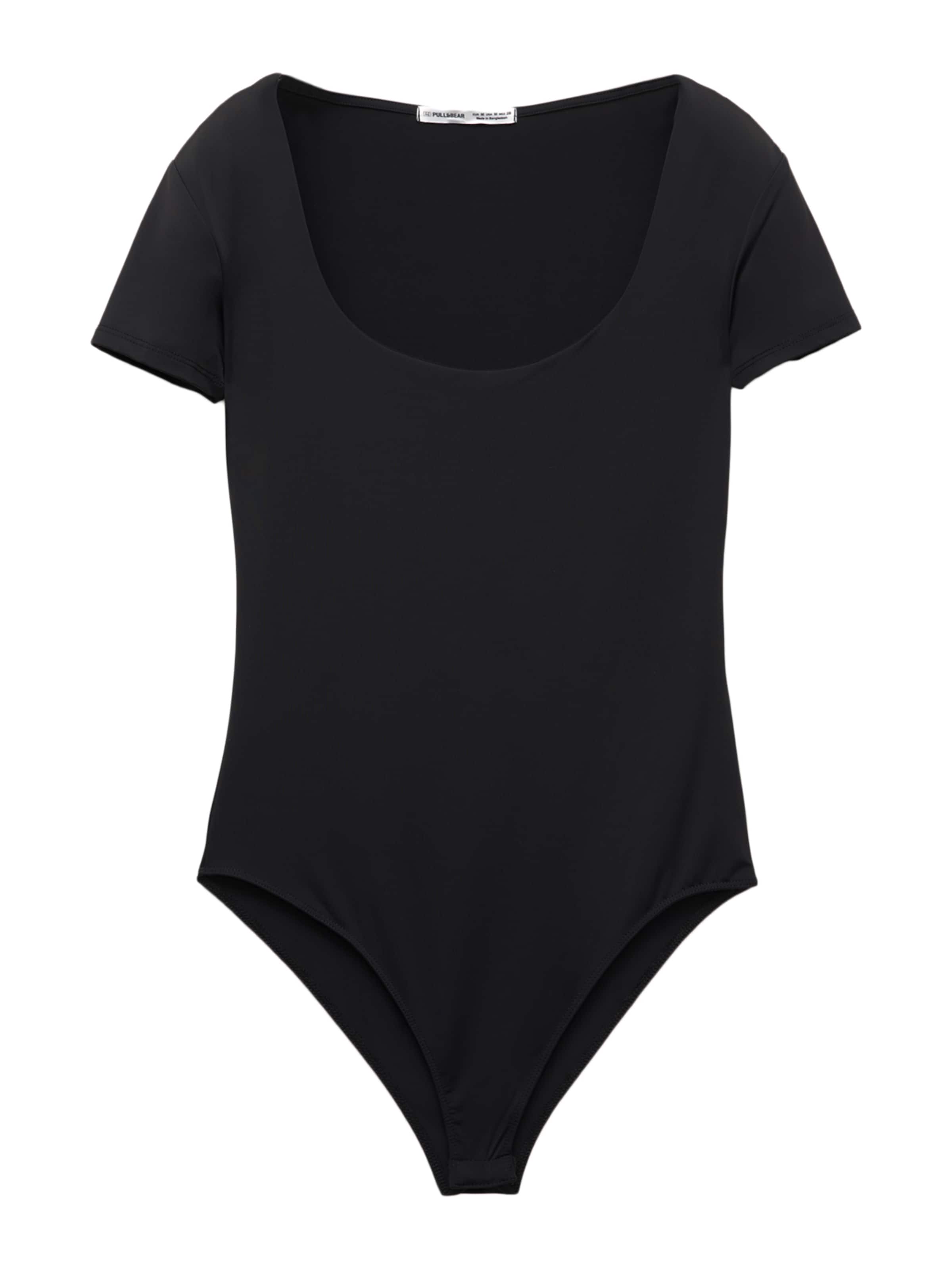 Pull&Bear Shirt bodysuit in Black: front