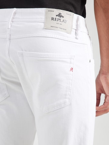 REPLAY Slimfit Jeans 'WILLBI' i hvit