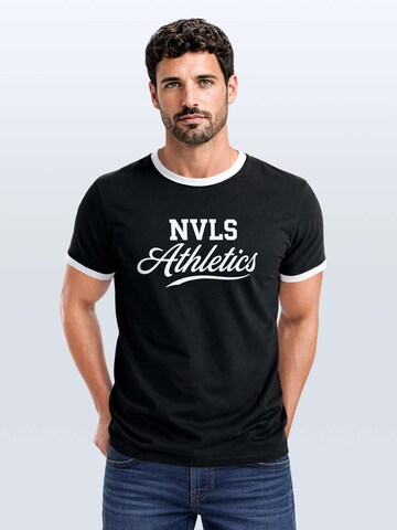 Neverless Shirt 'NVLS Athletics' in Black: front