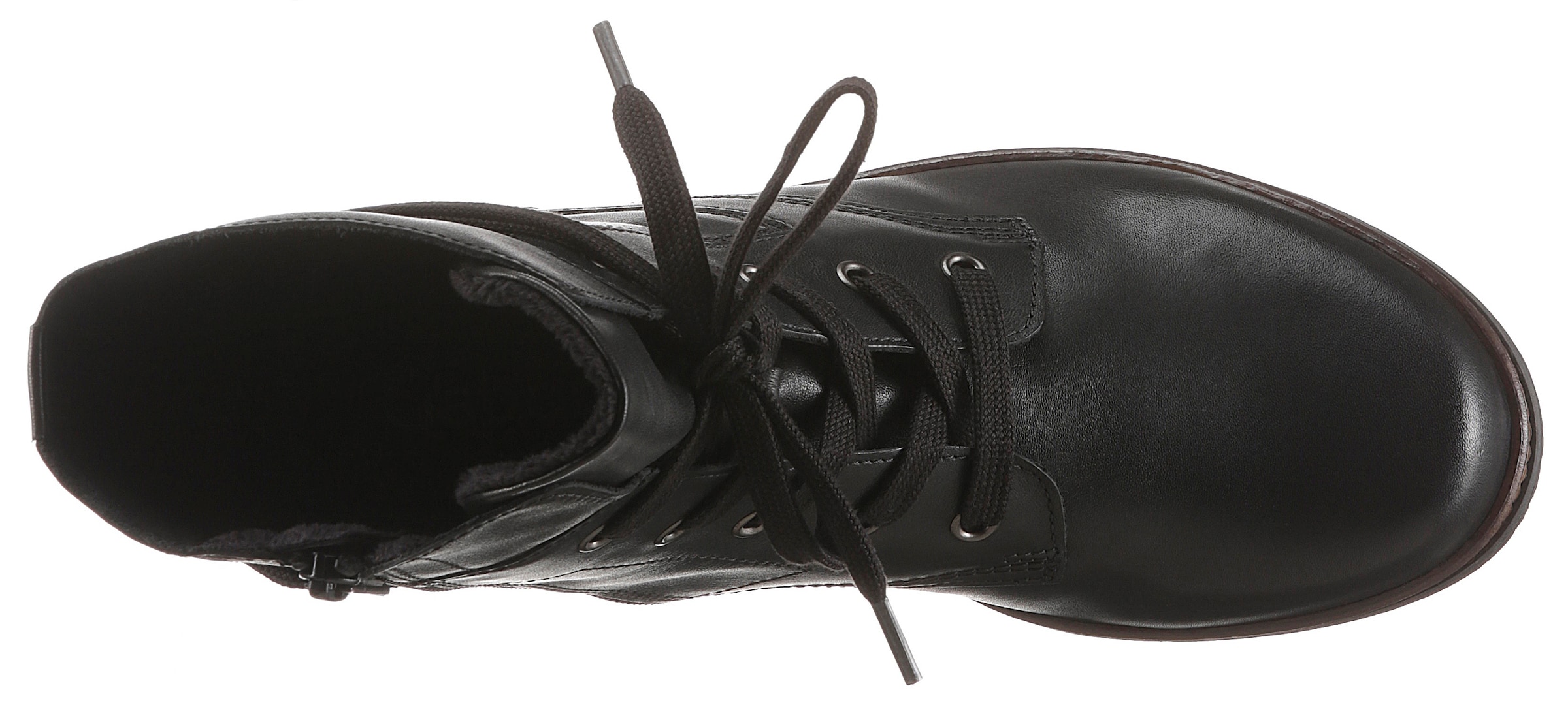 GABOR Lace-Up Ankle Boots in Black