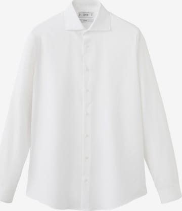 MANGO MAN Slim fit Button Up Shirt 'Emeritol' in White: front