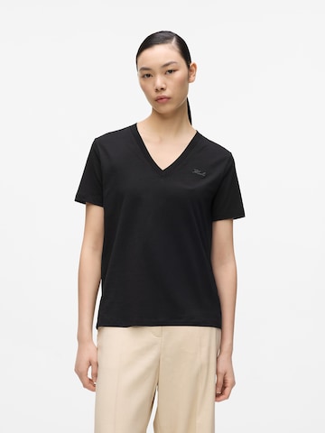 Karl Lagerfeld - Camiseta en negro: frente