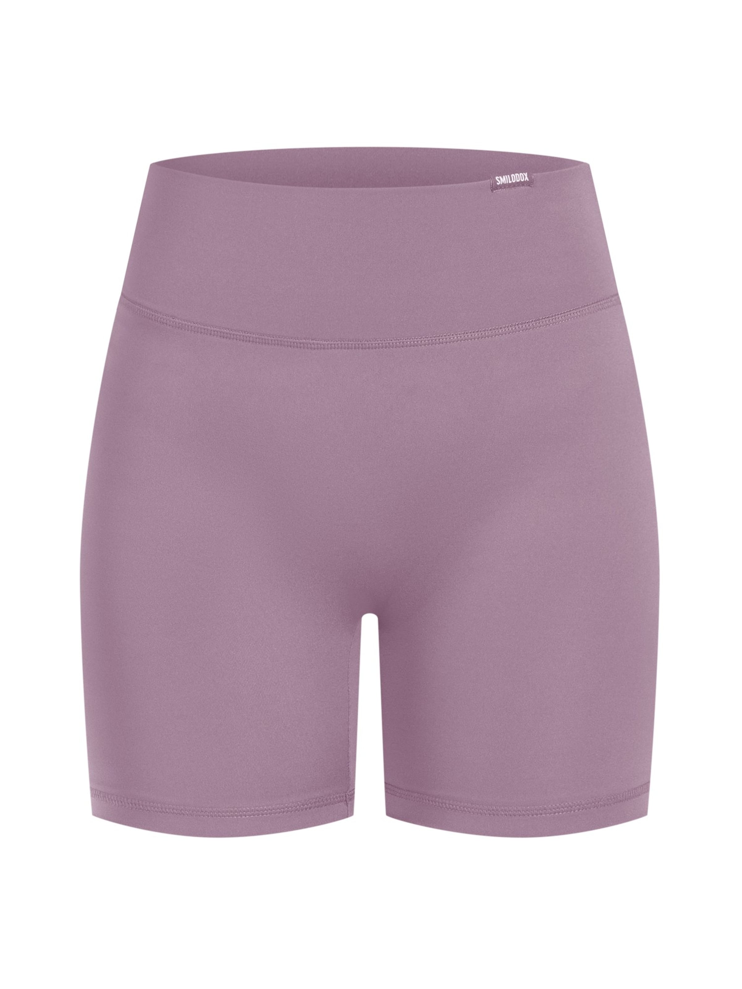 Smilodox High Waist Shorts Etty Soft Feel in Lila: Vorderseite