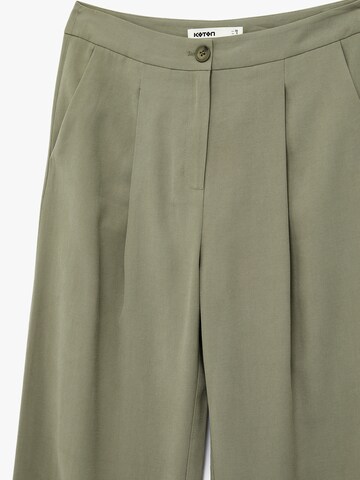 Koton Wide leg Pleat-front trousers in Green