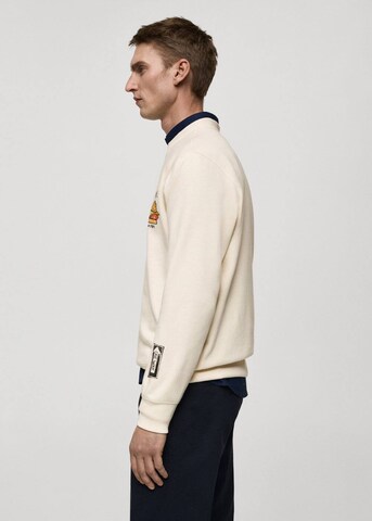 MANGO MAN Sweatshirt in Beige