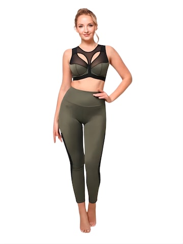 MILENKA Skinny Leggings in Green