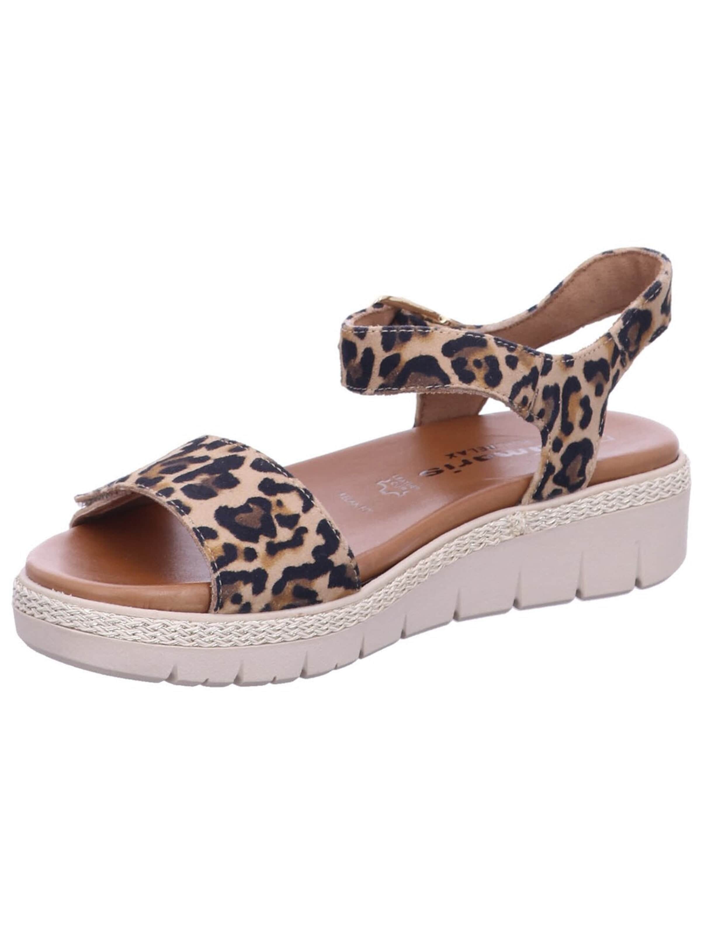 Sandalo 'Sandalette Damen 1-28260-42 360 Rauleder in braun' di Tamaris in marrone: frontale