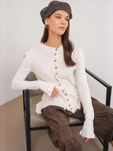 MixRay Strickjacke in Weiß